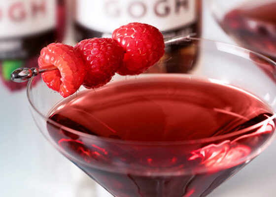 Chocolate Covered Raspberry Martini